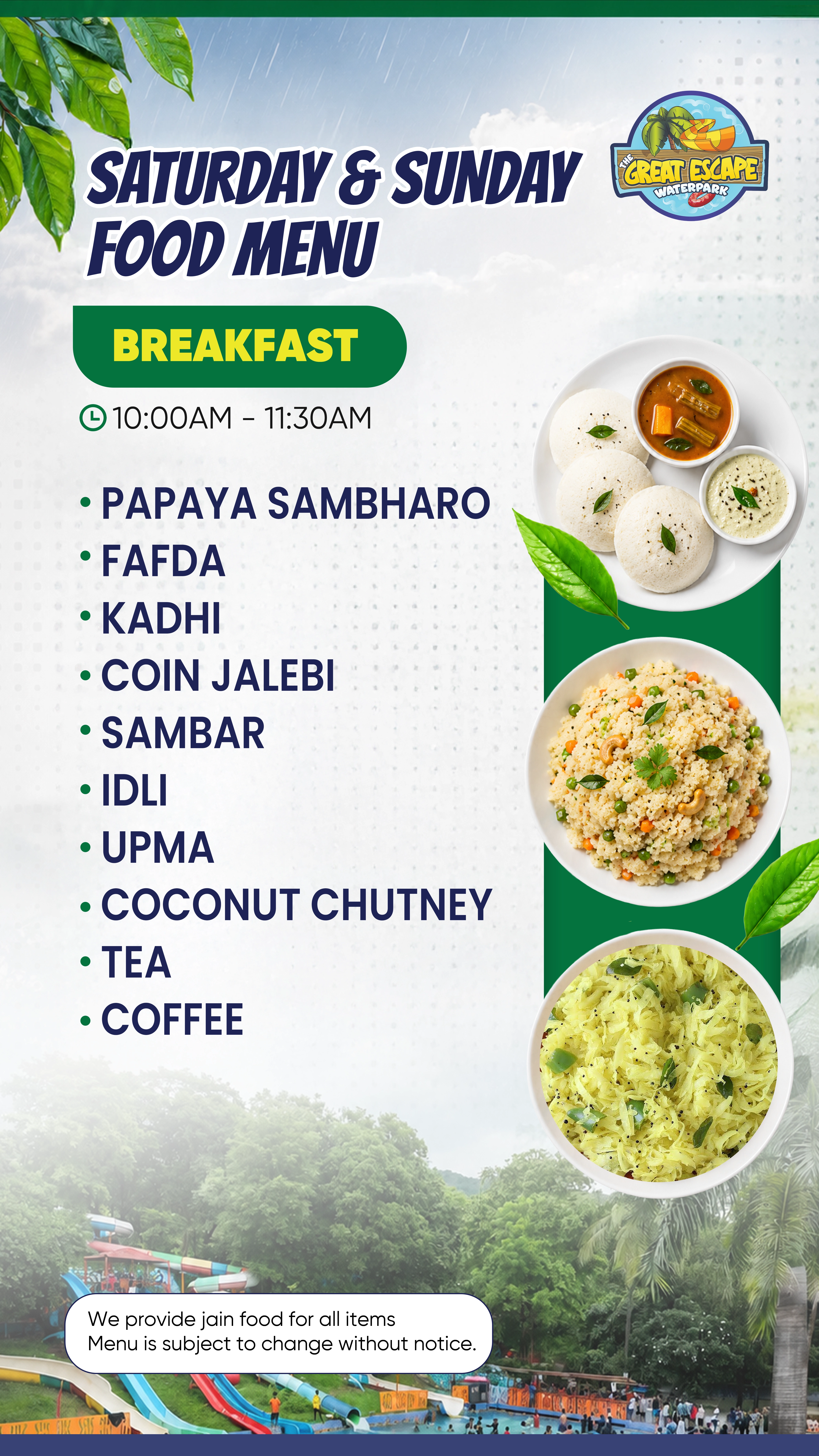 Saturday Sunday Breakfast