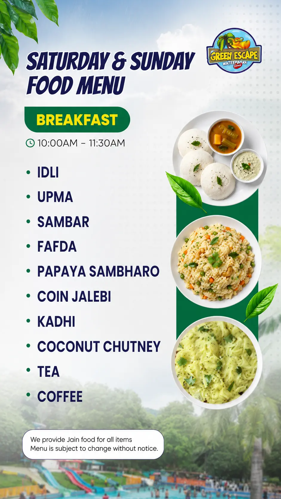 Saturday Sunday Breakfast